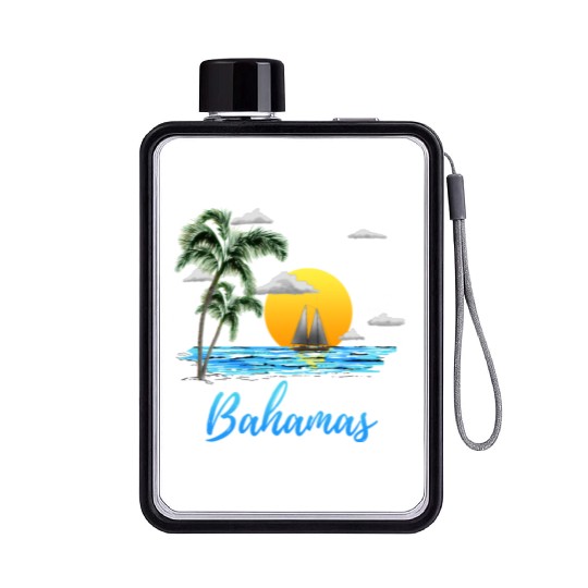 Bahamas Vacation Sailing Flat Water Bottles