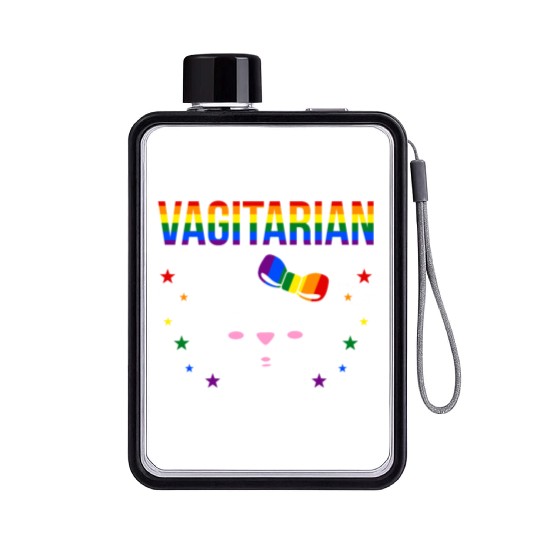 vagitarian venom Flat Water Bottles