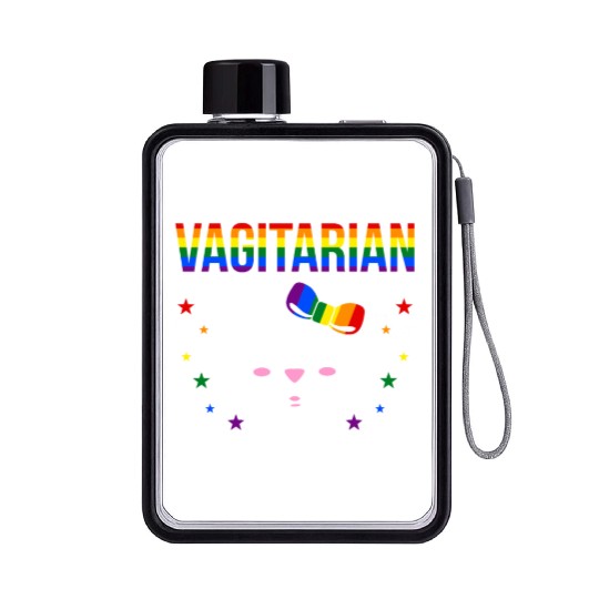 vagitarian venom Flat Water Bottles