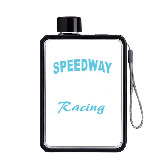 Motorcycle Speedway Racing Flat Water Bottles
