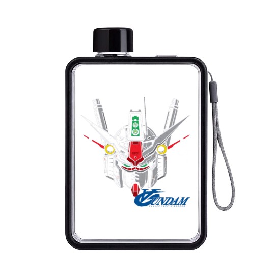 gundam hobbiest Flat Water Bottles