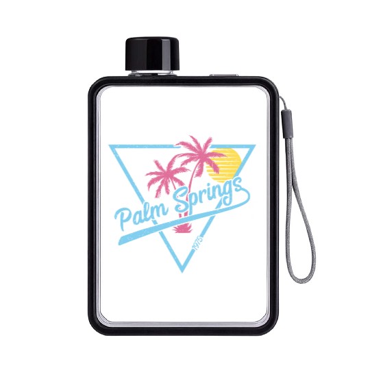Palm Springs Vintage Retro 1975 Flat Water Bottles