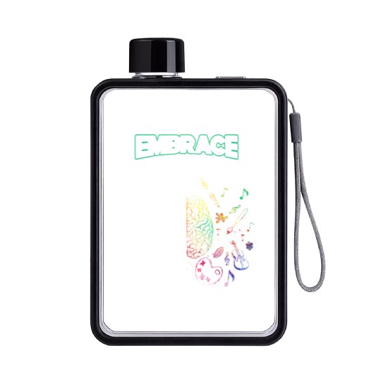 Embrace Neurodiversity Brain Voice Flat Water Bottles