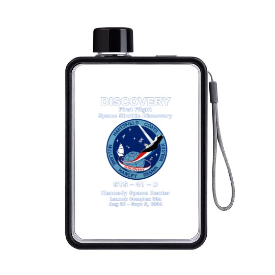 NASA Space Shuttle STS-41-D Vintage Crew Flat Water Bottles