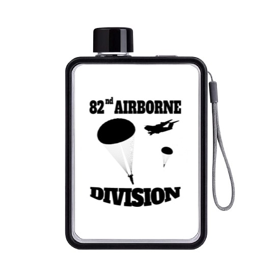 Paratrooper US Army 82nd AIRBORNE Flat Water Bottles