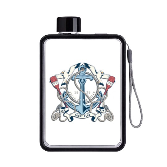 Yacht Club - Awesome sailor Gift Flat Water Bottles