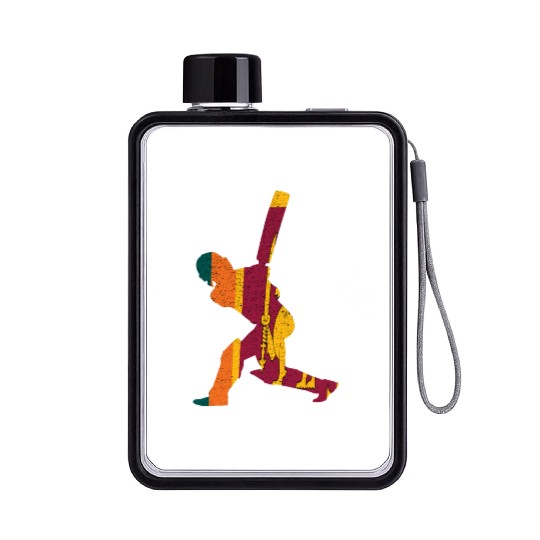 Sri Lanka Cricket Cricketplayer Batsman Flat Water Bottles