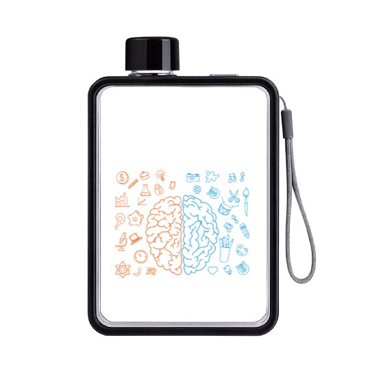 Embrace ADHD Autism ASD Neurodiversity Flat Water Bottles