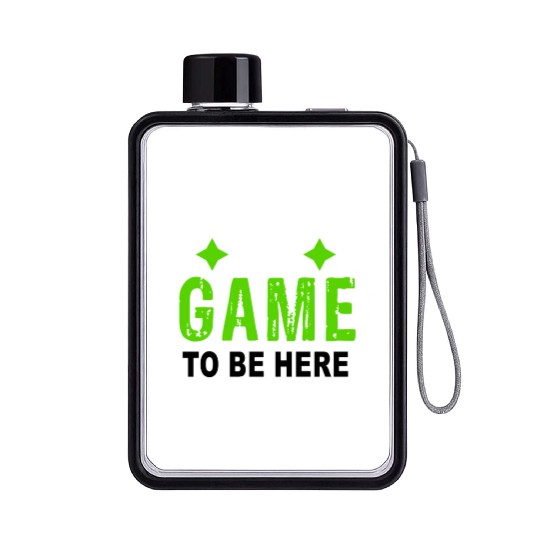 Vintage Geek Gamer Retro Style Funny Birthday Gift Flat Water Bottles
