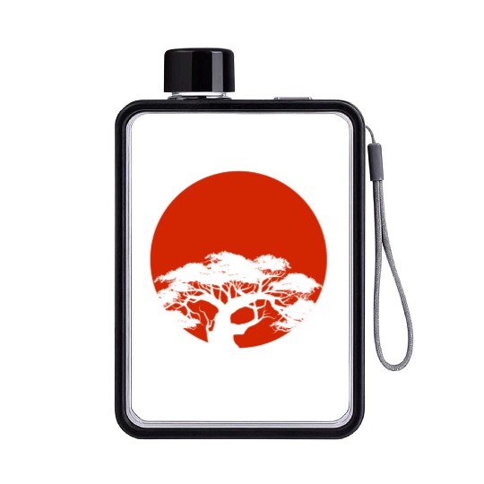 Miyagi-do Karate Bonsai Tree Martial Arts Japanese Flat Water Bottles