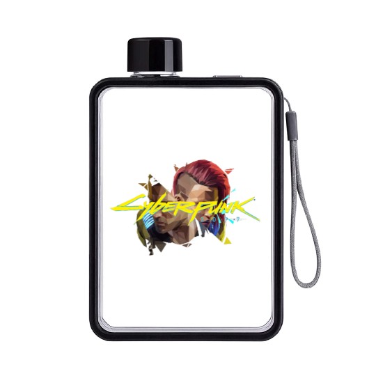 cyberpunk 2077 Flat Water Bottles