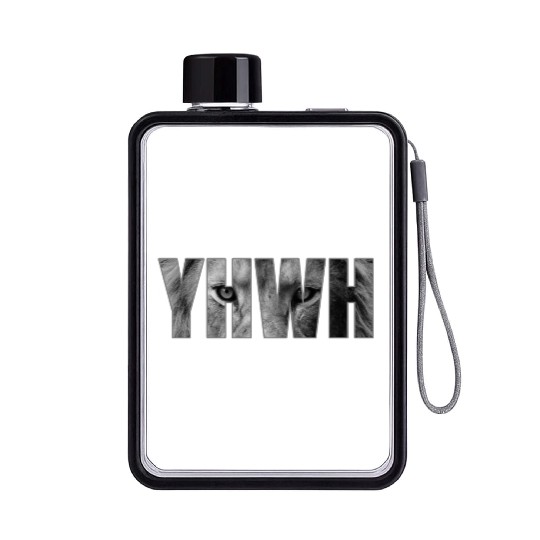 YHWH Yahweh God Lion Gift Flat Water Bottles