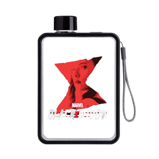 Marvel Black Widow Natasha Romanoff Hourglass Flat Water Bottles