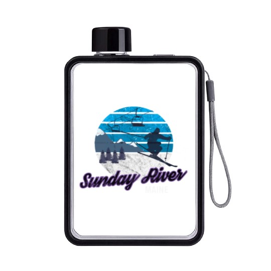 Sunday River Newry Maine New England Ski Snowboard Flat Water Bottles