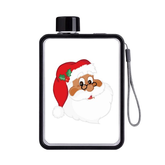 Santa Claus Flat Water Bottles