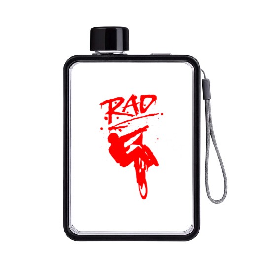 RAD BMX Bike Grafitti 80s Movie Radical Flat Water Bottles