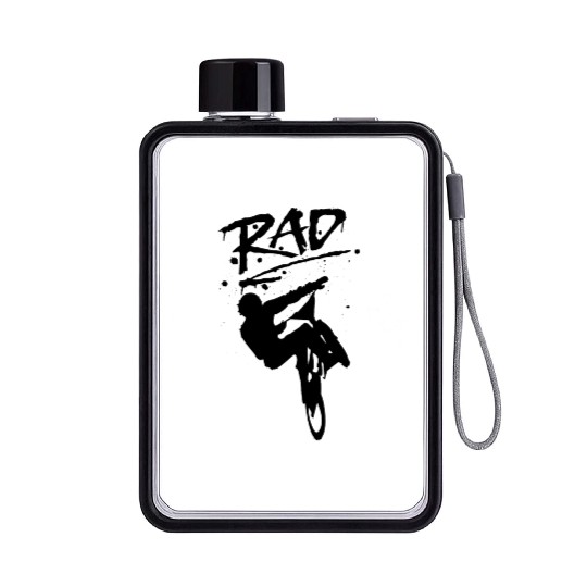 RAD BMX Bike Graffiti 80s Movie Radical Flat Water Bottles