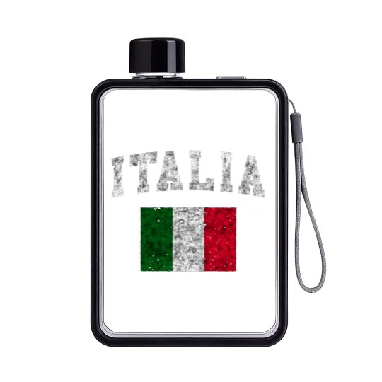 Italia Flat Water Bottles Italian Flag Italy Gift Love Souven