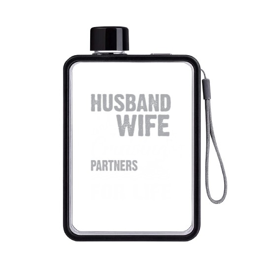 Cruising Partner Couple Cruise Ship Husband Wife Flat Water Bottles