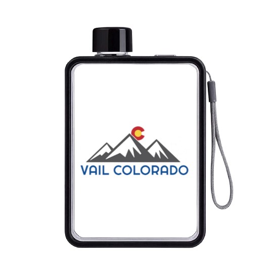 Vail Colorado Rocky Mountain Flat Water Bottles