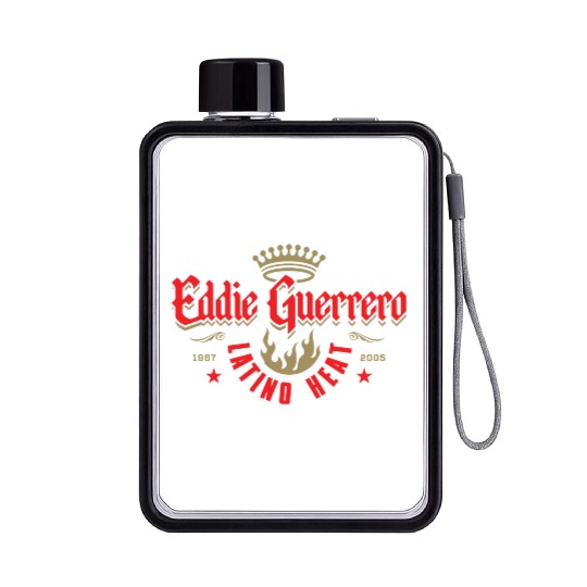 Wrestling Entertainment Eddie Guerrero Crown Graphic Flat Water Bottles