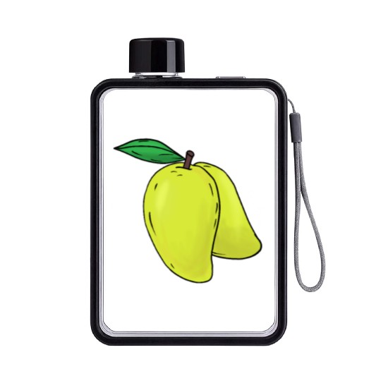 Mango hand drawn fruits summer Flat Water Bottles