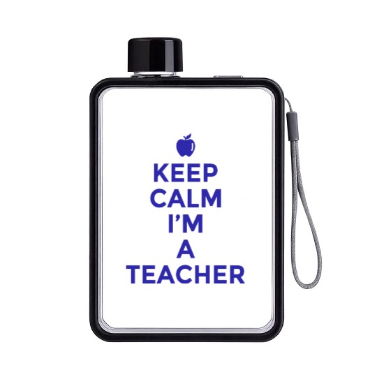 Teacher, teacher appreciation Flat Water Bottles