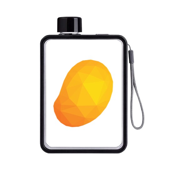 Mango Low Poly Flat Water Bottles