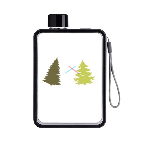 May the forest be with you Flat Water Bottles