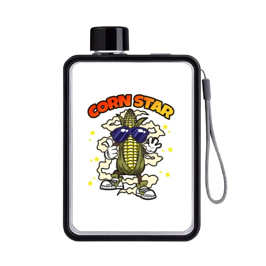 Corn Star Flat Water Bottles