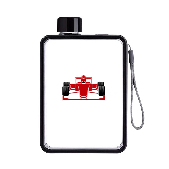Racing Race Car Driver And Muscle Car Flat Water Bottles