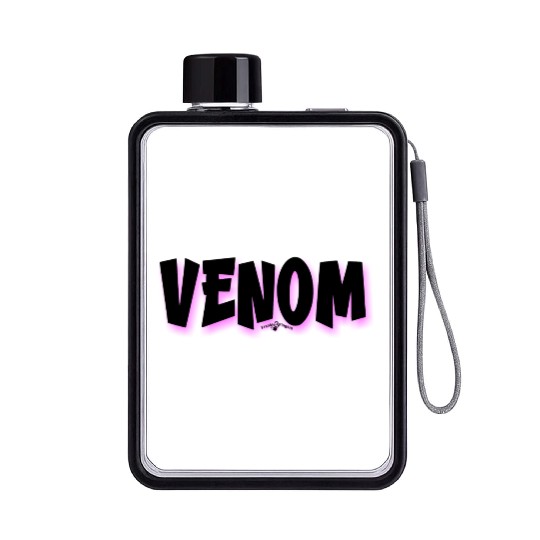 Venom | Neon Hot Pink Shadow Flat Water Bottles
