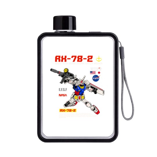 Rx-78-2 Gundam Flat Water Bottles