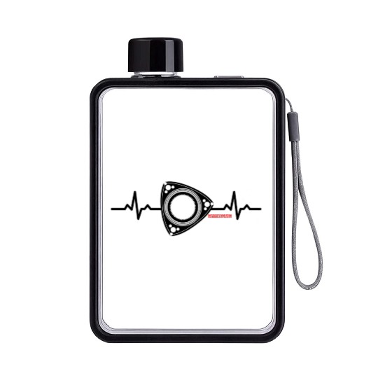 Rx8 Rx7 Heart Beat Dark Flat Water Bottles