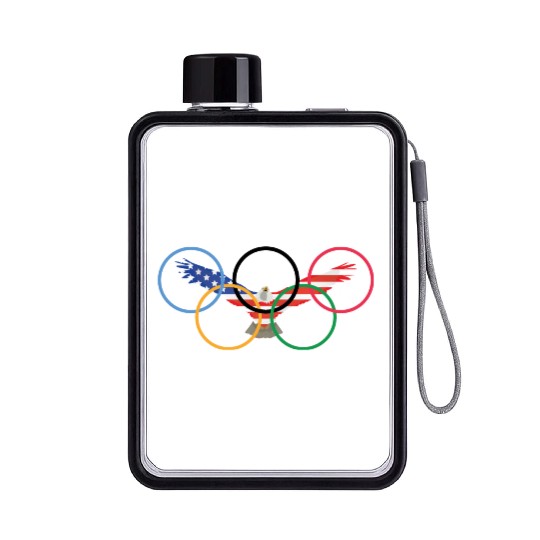 usa olympics Flat Water Bottles