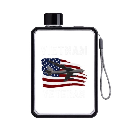 Vietnam Veteran B52 Stratofortress Bomber Plane Us Flat Water Bottles