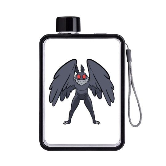 Mothman Mythical Creatures Folklore Cryptid Flat Water Bottles