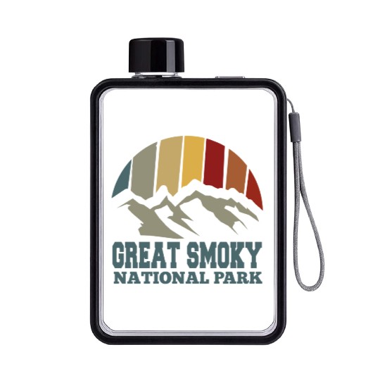 great smoky mountain national park Flat Water Bottles