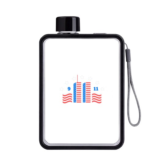 Never Forget 9/11 Patriot Day 2021 Flat Water Bottles