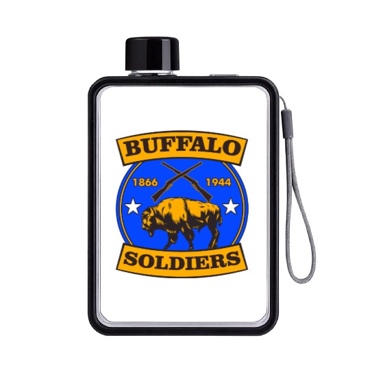 BUFFALO SOLDIERS Flat Water Bottles
