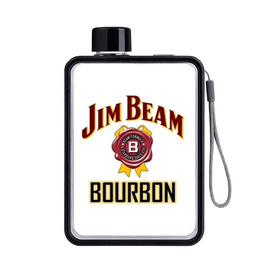 jim beam BOURBON Flat Water Bottles