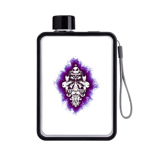 Jack Skellington Haunted Mansion Wallpaper Flat Water Bottles