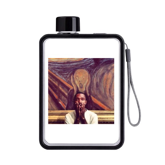 Frank Ocean Purple Blond Flat Water Bottles