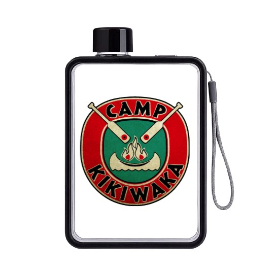 Vintage Camp Kikiwaka Logo Flat Water Bottles
