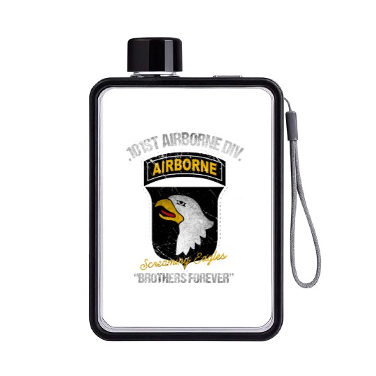 101st Airborne Division US Army Veteran Flat Water Bottles