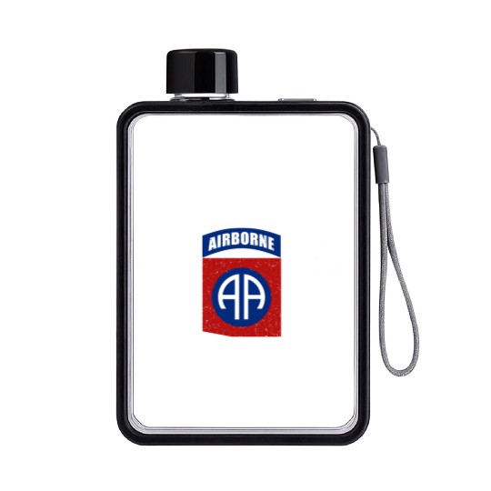 82nd Airborne Division US Army Flat Water Bottles