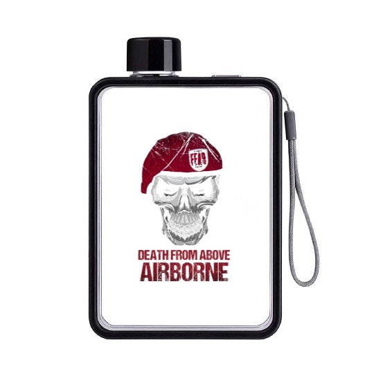 Airborne Paratrooper Wings US Army Military Flat Water Bottles