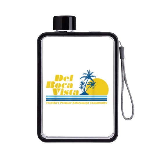 Del Boca Vista Retirement Community Funny No 2376 Flat Water Bottles