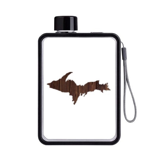 Upper Peninsula Wood Yooper 906 Flat Water Bottles
