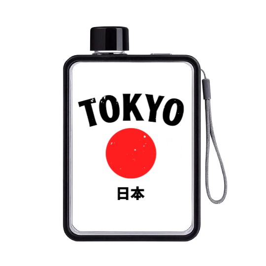 Tokyo, Japan Flat Water Bottles